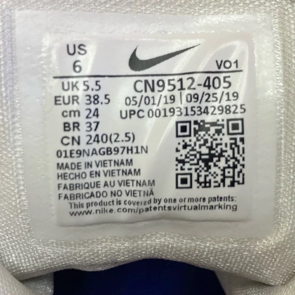 NIKE PG 3 TB 'Game Royal' CN9512-405 Basketball Shoes/Sneakers, Sz 6 - Picture 7 of 13